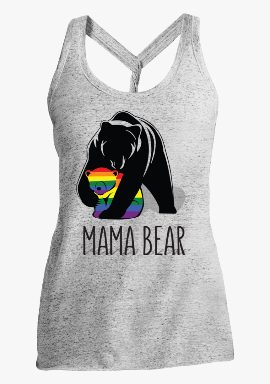 Mama Bear Lgbtq Ladies Cosmic Twist Back Tank - District Made Ladies Cosmic Twist Back Tank Dm466, HD Png Download, Free Download