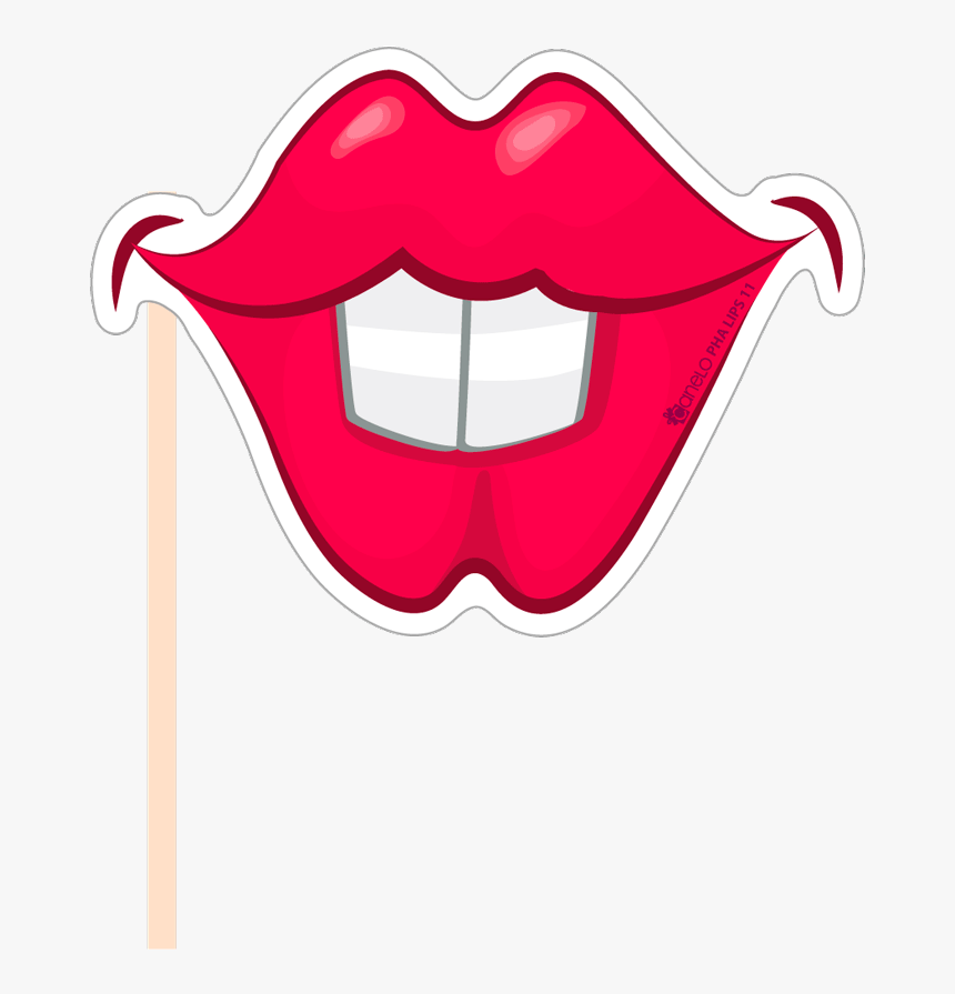 Image Library Download Party Photobooth Figure Lips - Photobooth Props Lips, HD Png Download, Free Download