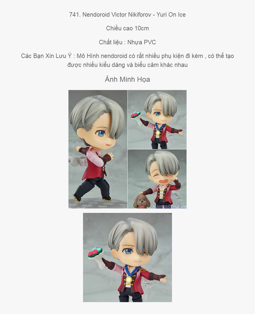 Giới Thiệu Mô Hình Nendoroid Victor Nikiforov - Cartoon, HD Png Download, Free Download