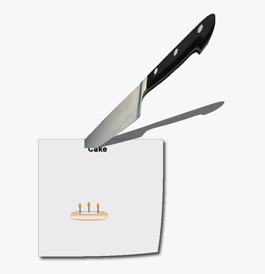 Knife In Paper - Utility Knife, HD Png Download, Free Download