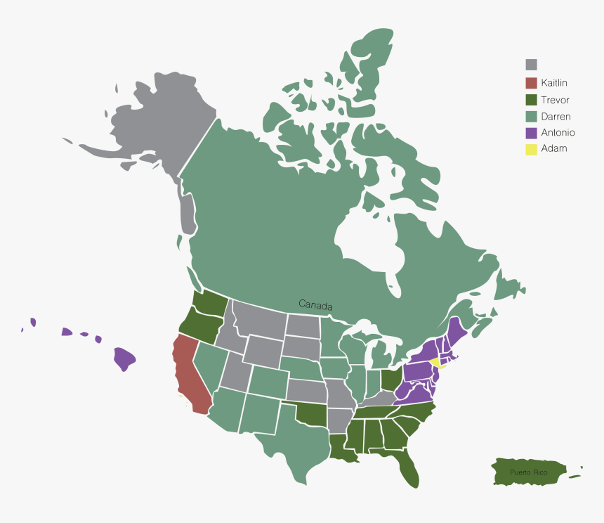 Map Of North America 1930, HD Png Download, Free Download