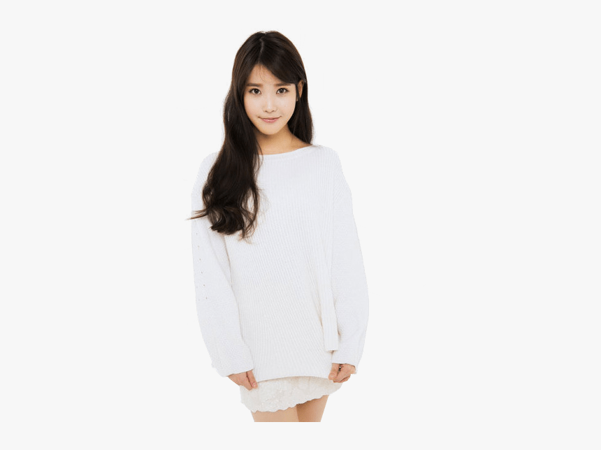 Iu White Sweater - Kpop Idol No Background, HD Png Download, Free Download