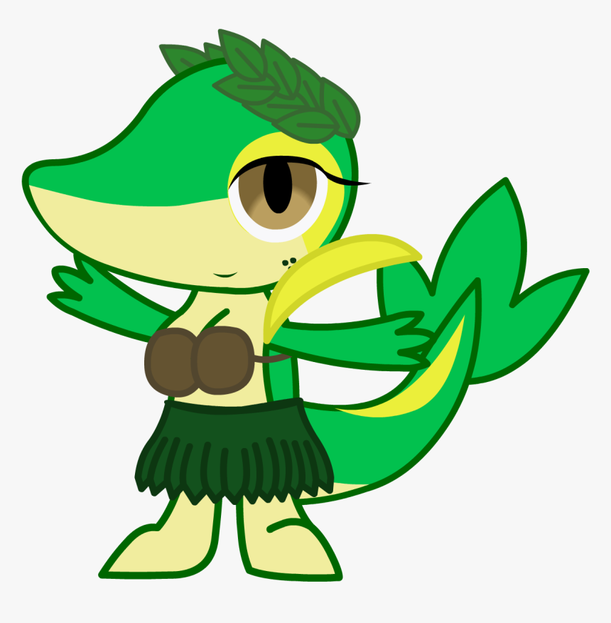 Duchess The Hula Snivy - Cartoon, HD Png Download, Free Download