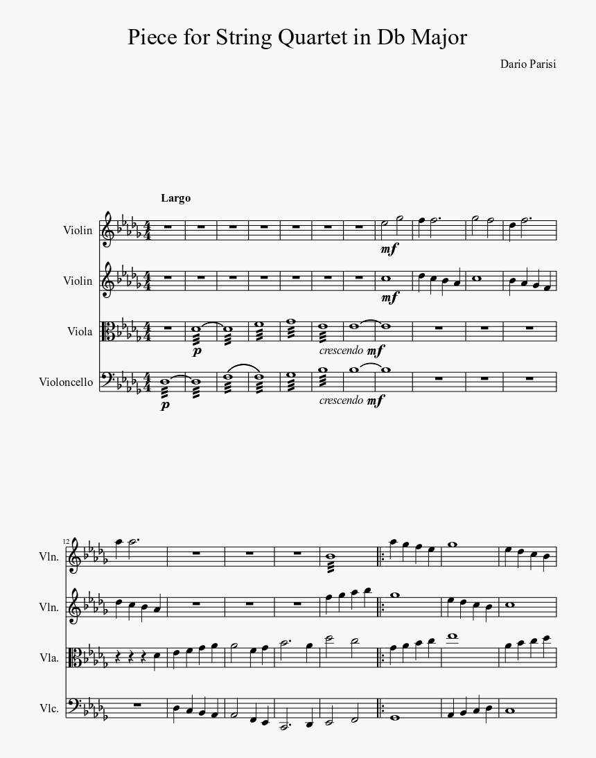 Welcome To The Black Parade Violin Sheet Music, HD Png Download, Free Download