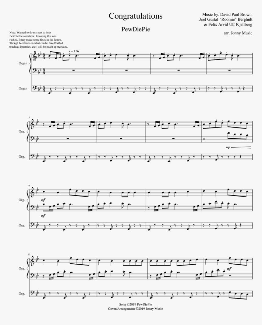 September Sheet Music Composed By Judith And Huguette - Rondo Alla Turca Partitura, HD Png Download, Free Download