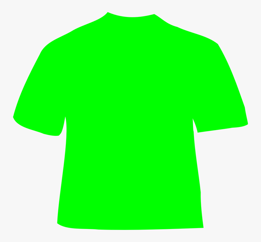 T-shirt, Shirt, Clothing, Man, Green, Casual, Cotton - Black T Shirt, HD Png Download, Free Download