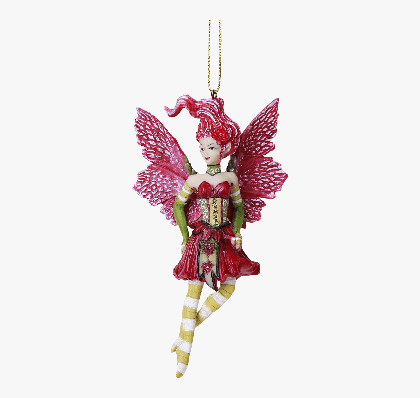 Poinsettia Fairy Hanging Ornament - Fairy Ornaments For Christmas Tree, HD Png Download, Free Download