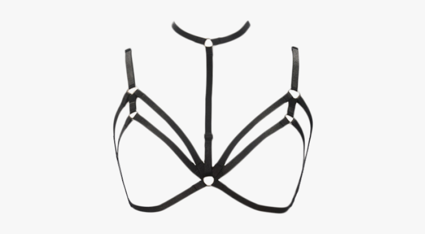 Harness Bra Bondage Layered Body Jewelry Necklace - Bondage Png, Transparent Png, Free Download