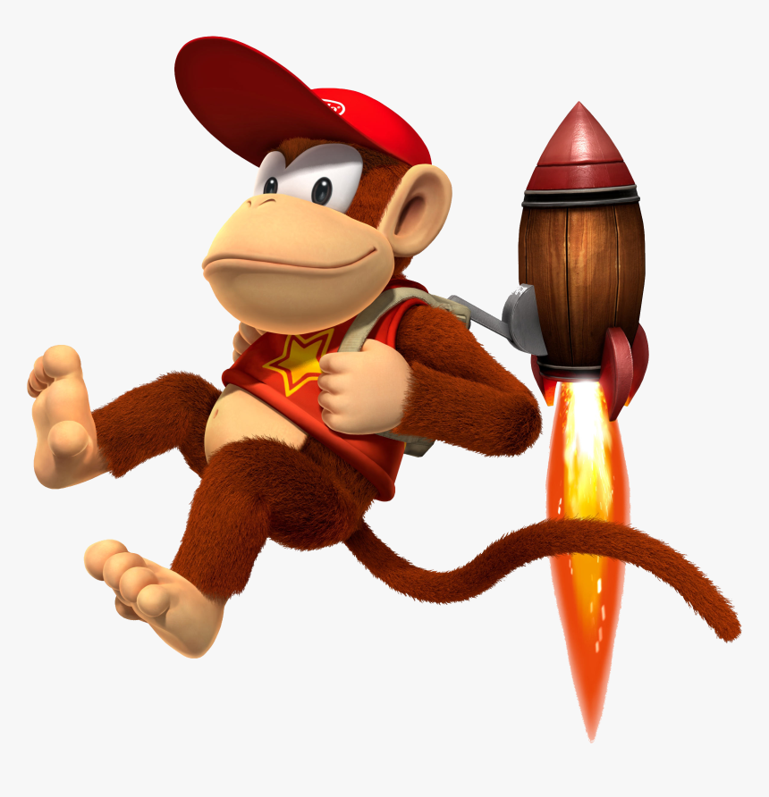 Diddy Kong - Diddy Kong Jetpack, HD Png Download, Free Download