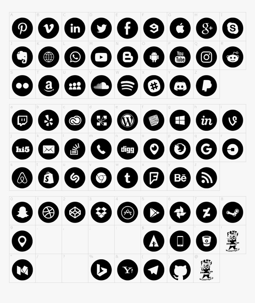 Download Font Social Media, HD Png Download, Free Download