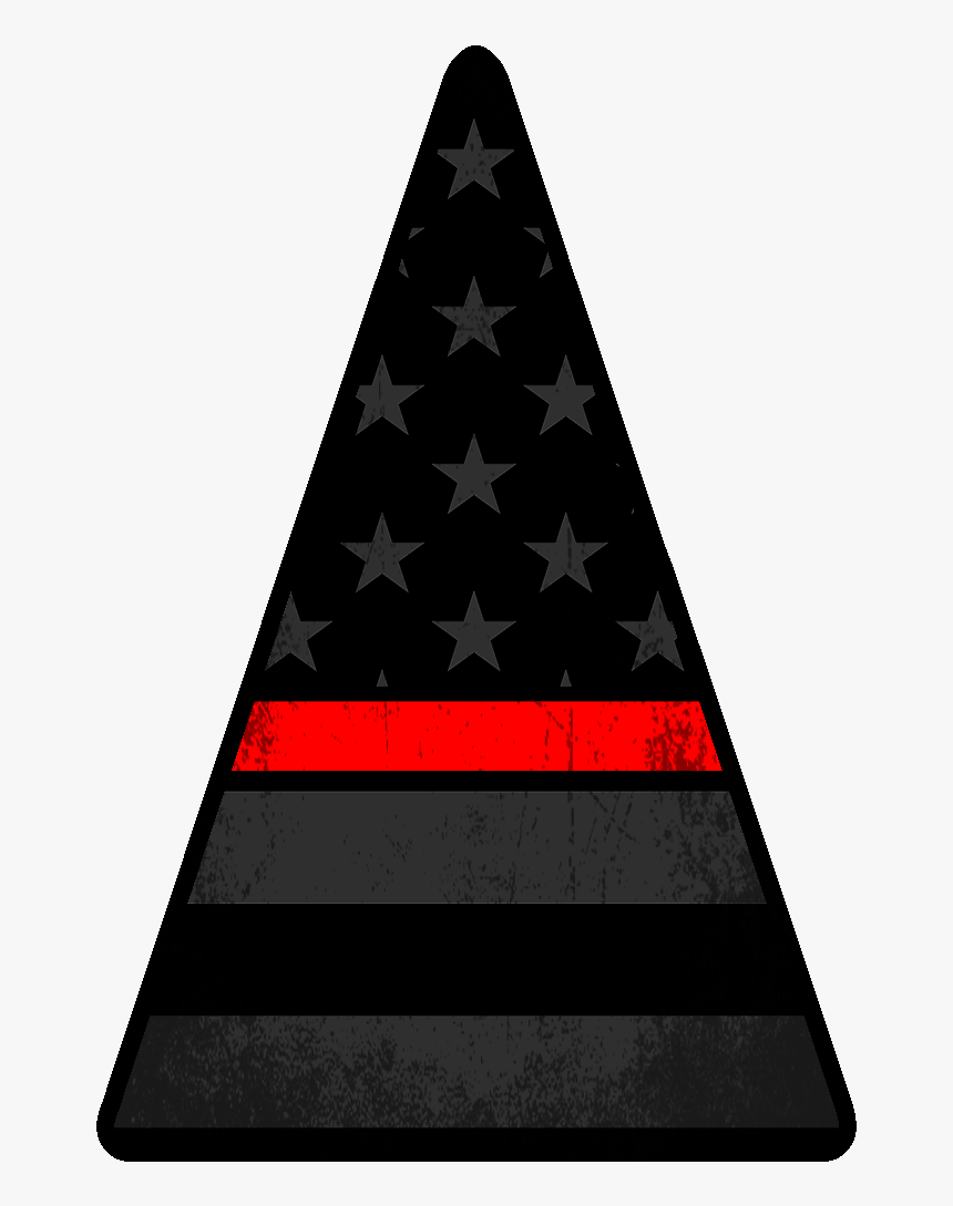 Subdued American Flag Red & Blue Helmet Crown Decals - Triangle, HD Png Download, Free Download