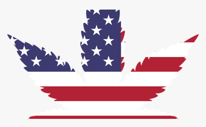 Federalism And Legal Weed Weedupdate Update Federal - Cannabis Leaf Usa Flag, HD Png Download, Free Download