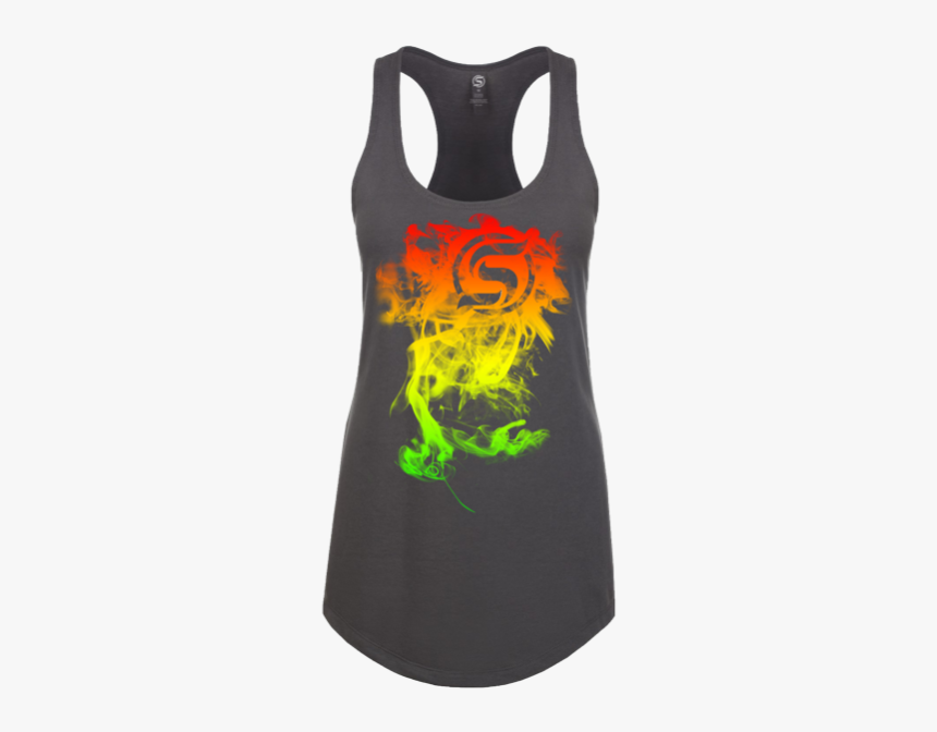 Rasta Smoke, Ladies Racerback Tank - Active Tank, HD Png Download, Free Download