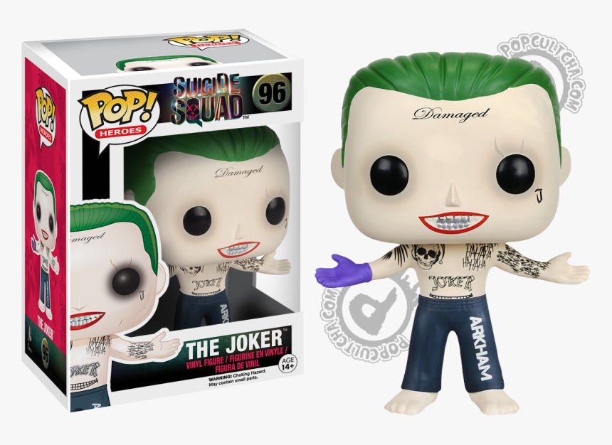 Joker Shirtless Pop Vinyl Figure - Funko Pop Joker Suicide Squad, HD Png Download, Free Download