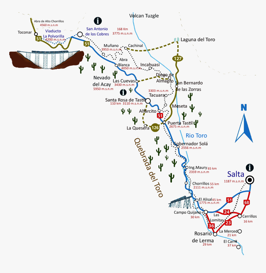 Zoom - Tren De Las Nubes Salta Recorrido, HD Png Download, Free Download