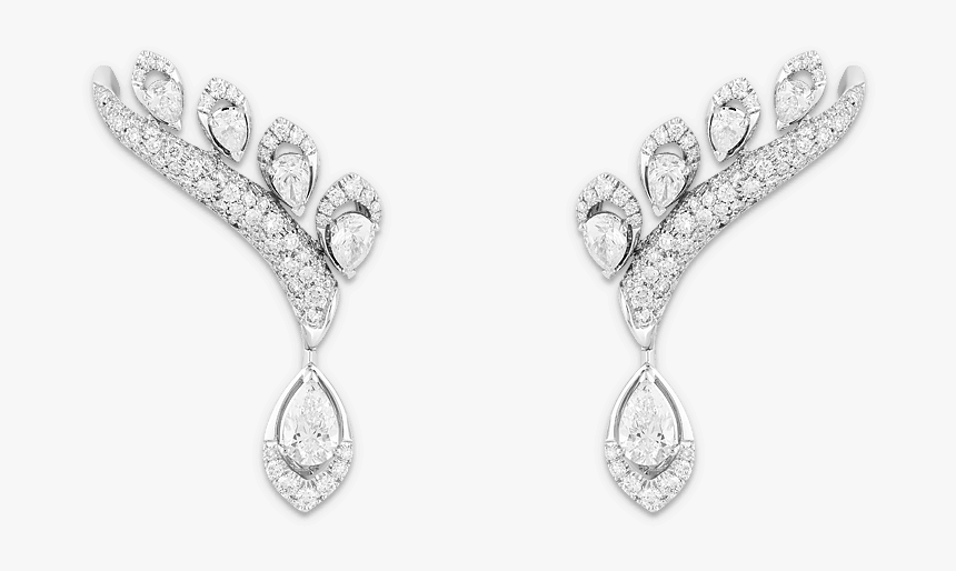 Sartoro Gaia Bloom Bangle Gbloom-e3wg - Earrings, HD Png Download, Free Download