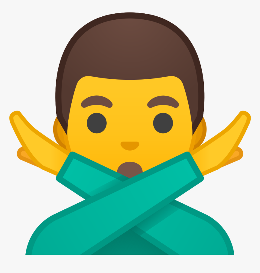 Man Gesturing No Icon - Male And Female Emoji, HD Png Download, Free Download