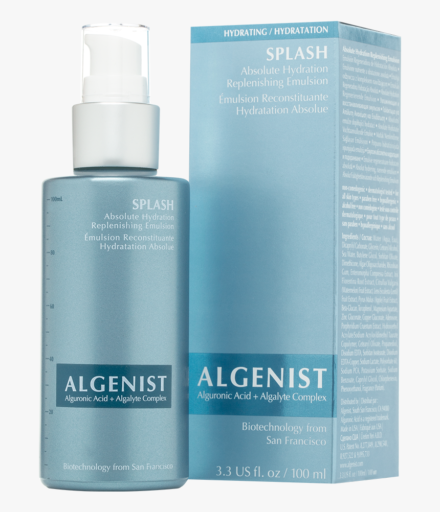 Splash Absolute Hydration Replenishing Emulsion Front - Algenist Splash Absolute Hydration Replenishing Emulsion, HD Png Download, Free Download