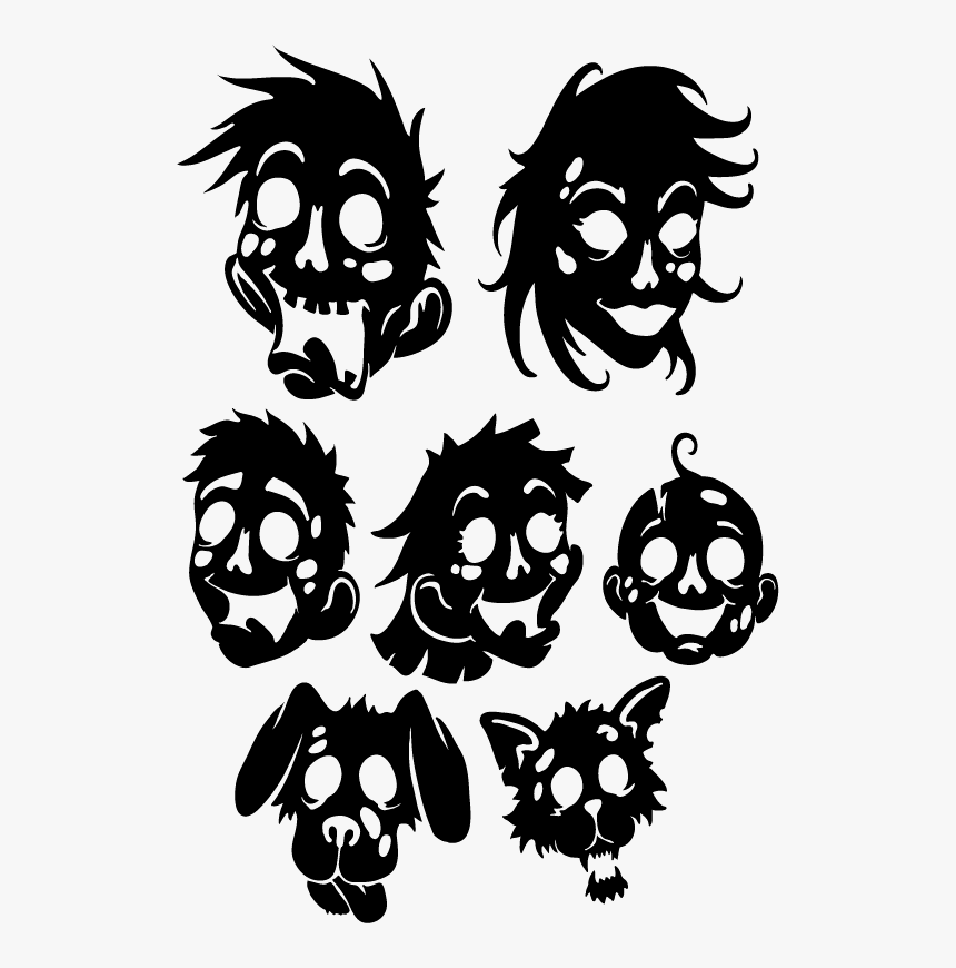 Zombie Family Decal Set Zombie Decal Hd Png Download Kindpng - zombies decal roblox