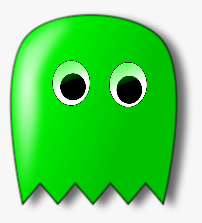 Free Vector Pacman Ghost Pac Man Green Ghost Hd Png Download Kindpng