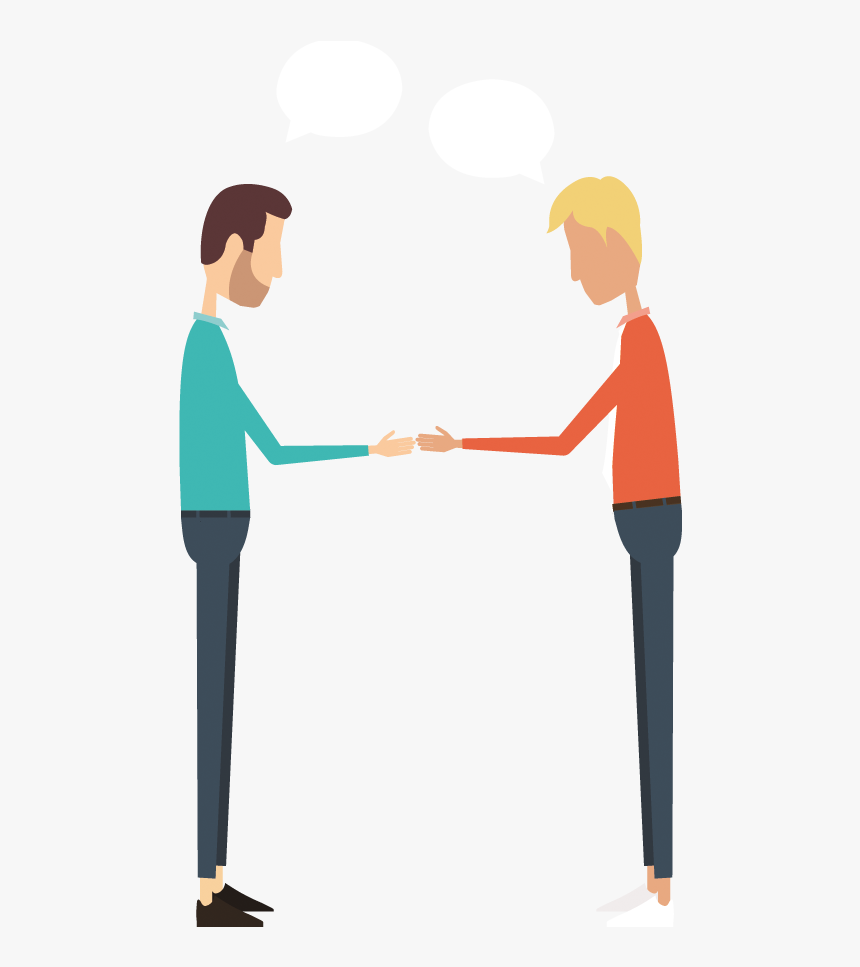 Discussion Clipart Company Person - Partnership Cartoon Png, Transparent Png, Free Download