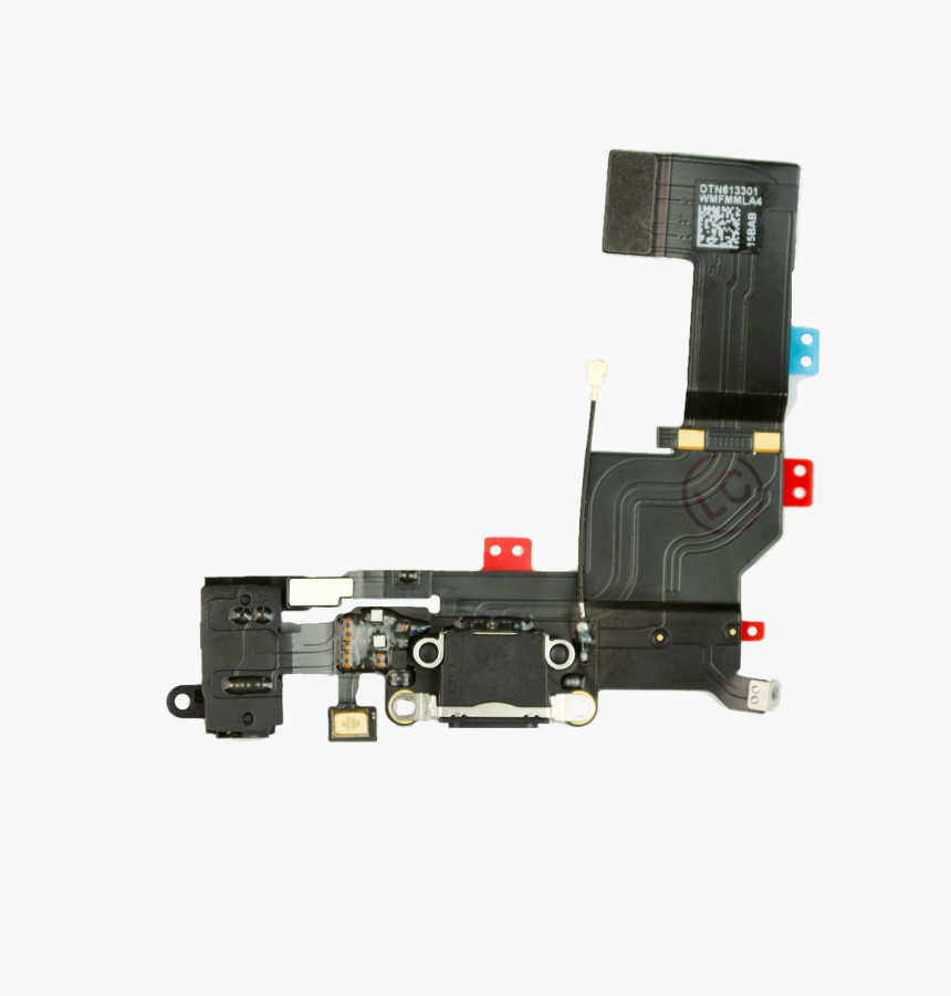 Iphone 5s Lightning Connector And Headphone Jack Black - Iphone Se Lightning Connector, HD Png Download, Free Download