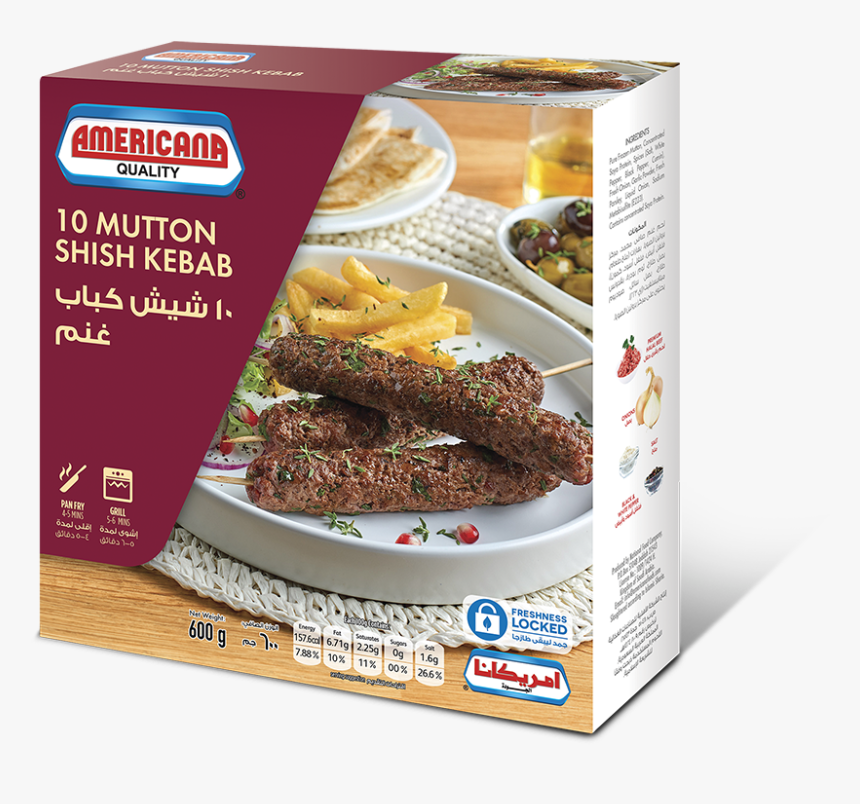 Americana Kabab - Americana Mutton Shish Kebab 600g, HD Png Download, Free Download