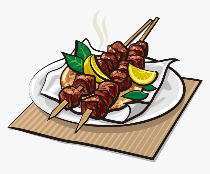 Kebab Clipart Gyro - Seekh Kebab Clipart Png, Transparent Png, Free Download