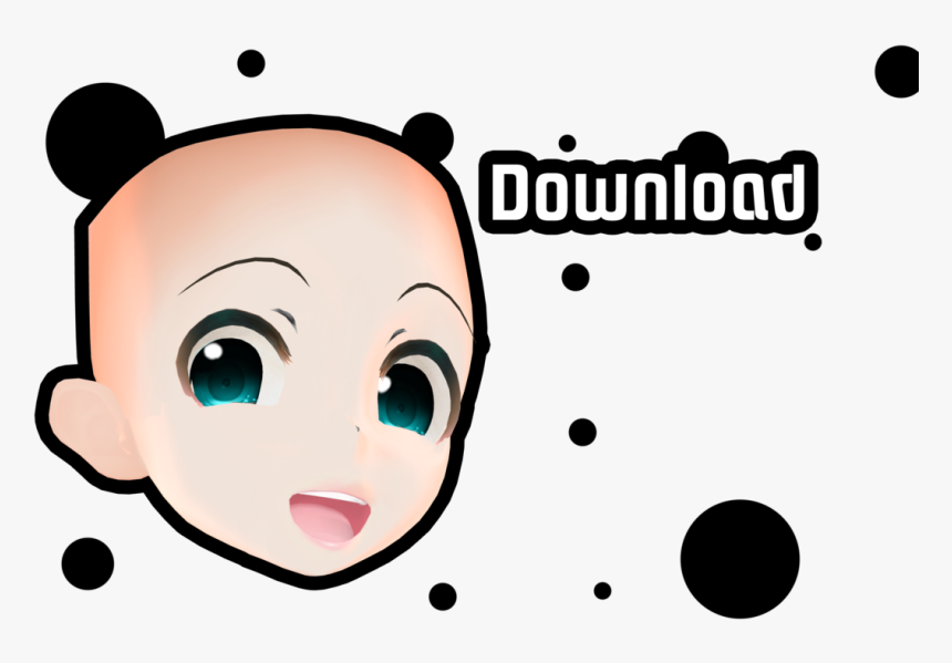 Mmd Face Merge Download By Meinukurai - Mmd Model Face Dl, HD Png Download, Free Download