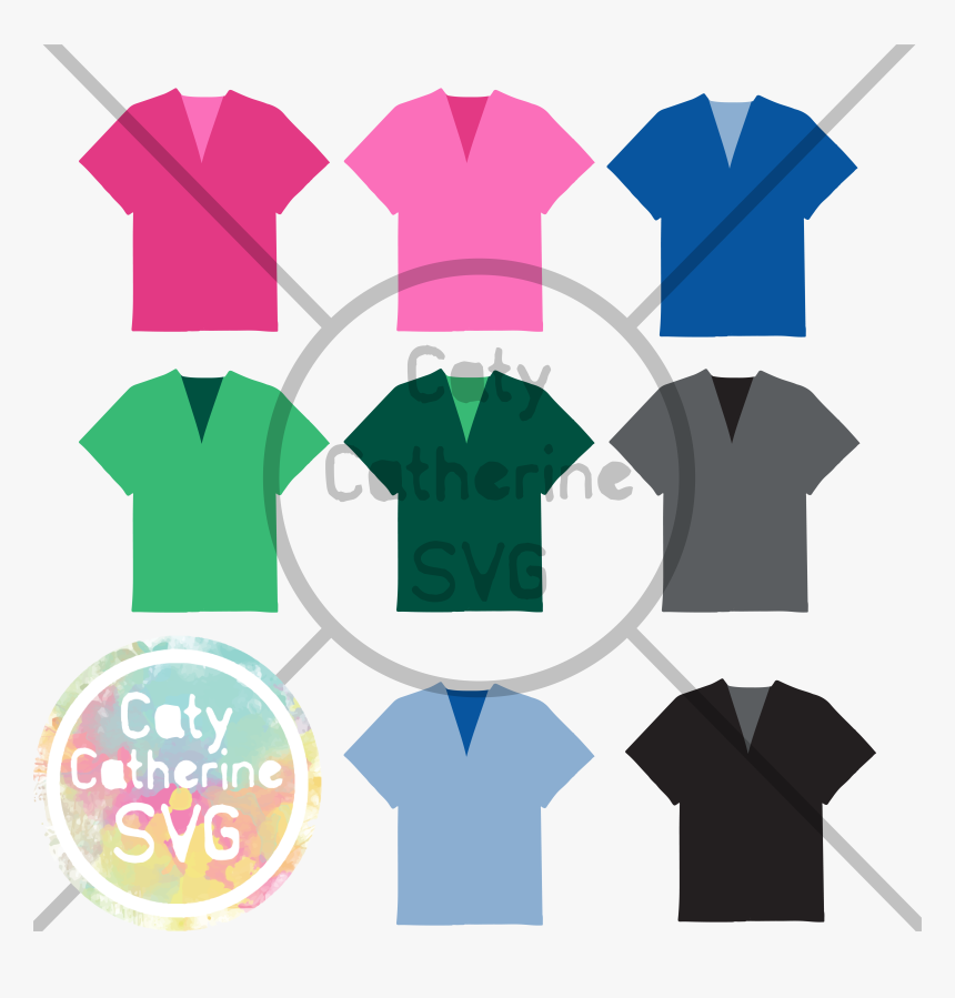 Scrubs Uniform Nurse Nursing Svg Cut File - T-shirt, HD Png Download, Free Download