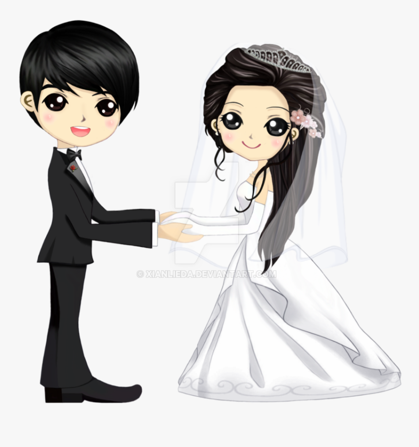 Monmon"s Wedding Chibi By Xianlieda - Wedding Chibi Png, Transparent Png, Free Download