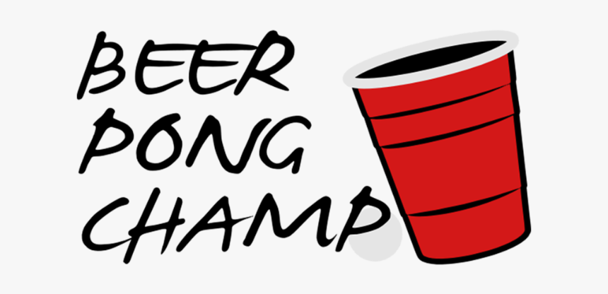 Beer Pong Champ 3 Color Vector Design, HD Png Download, Free Download