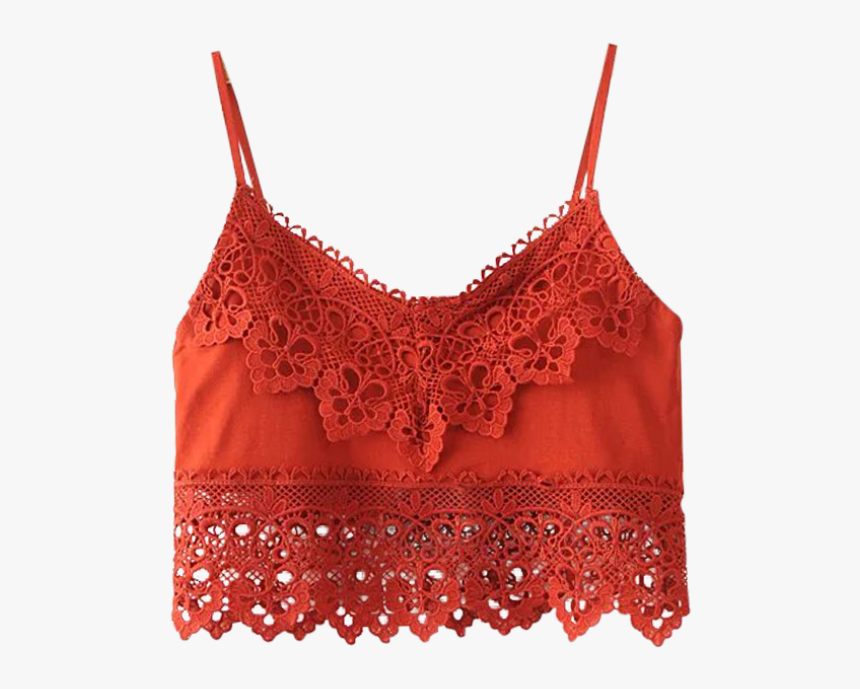 Lace Top Png Red, Transparent Png, Free Download