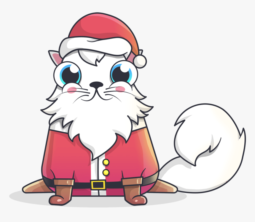 Cryptokitty Santa Claus Png - Cryptokitty Png, Transparent Png, Free Download