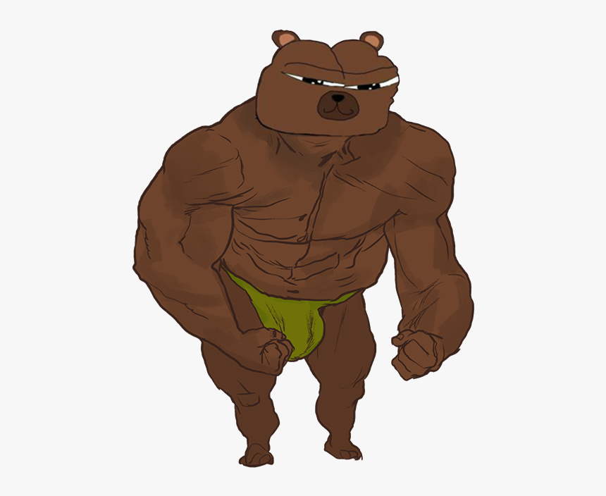 Bobo Muscular - Cartoon, HD Png Download, Free Download