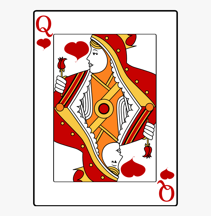 Queen Of Hearts - Card Queen Of Hearts, HD Png Download, Free Download