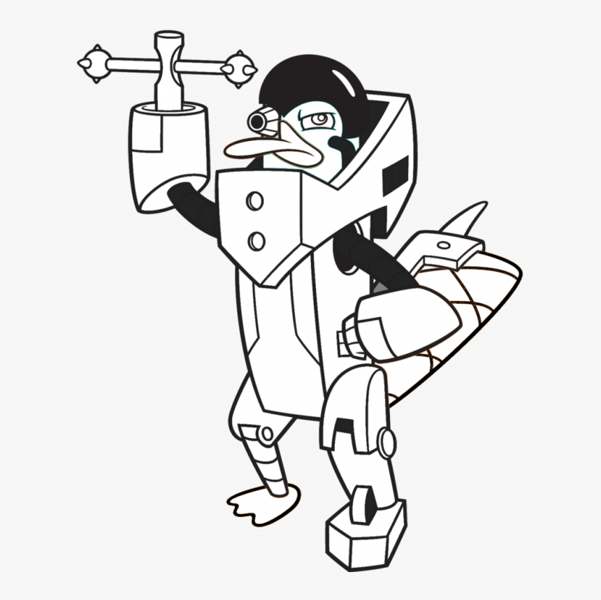 Perry The Platypus Coloring Page Coloring Pages Amp - Cartoon, HD Png Download, Free Download