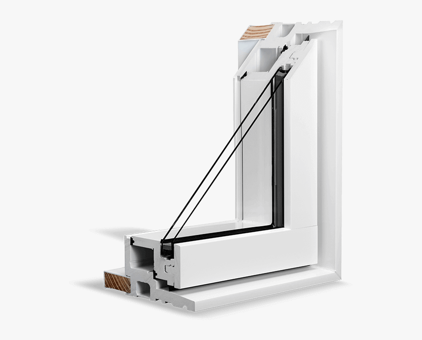 A White Revocell® Window Section - Window Structure Frame, HD Png Download, Free Download