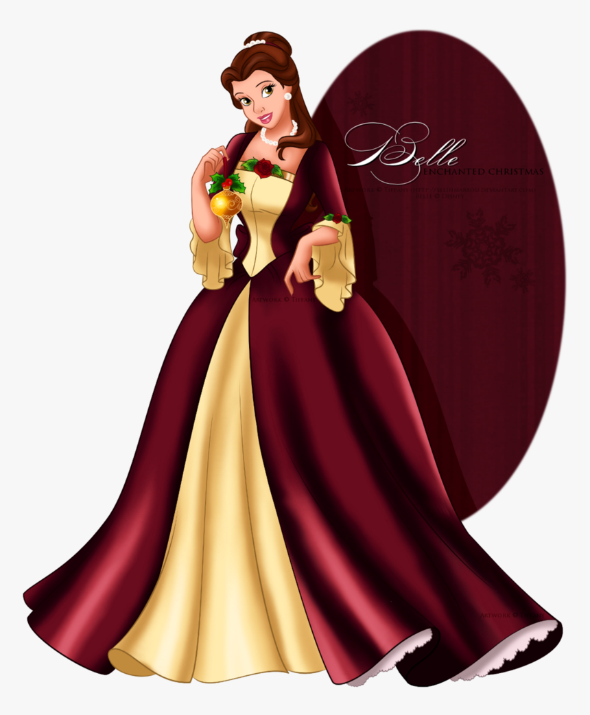 #princess Belle Plus - Beauty And The Beast Belle Christmas Dress, HD ...