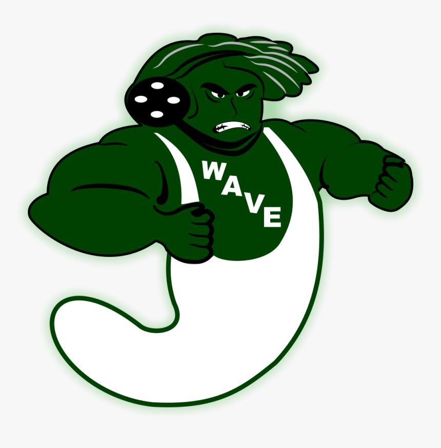 New Milford Green Wave Mascot , Png Download - New Milford Green Wave, Transparent Png, Free Download