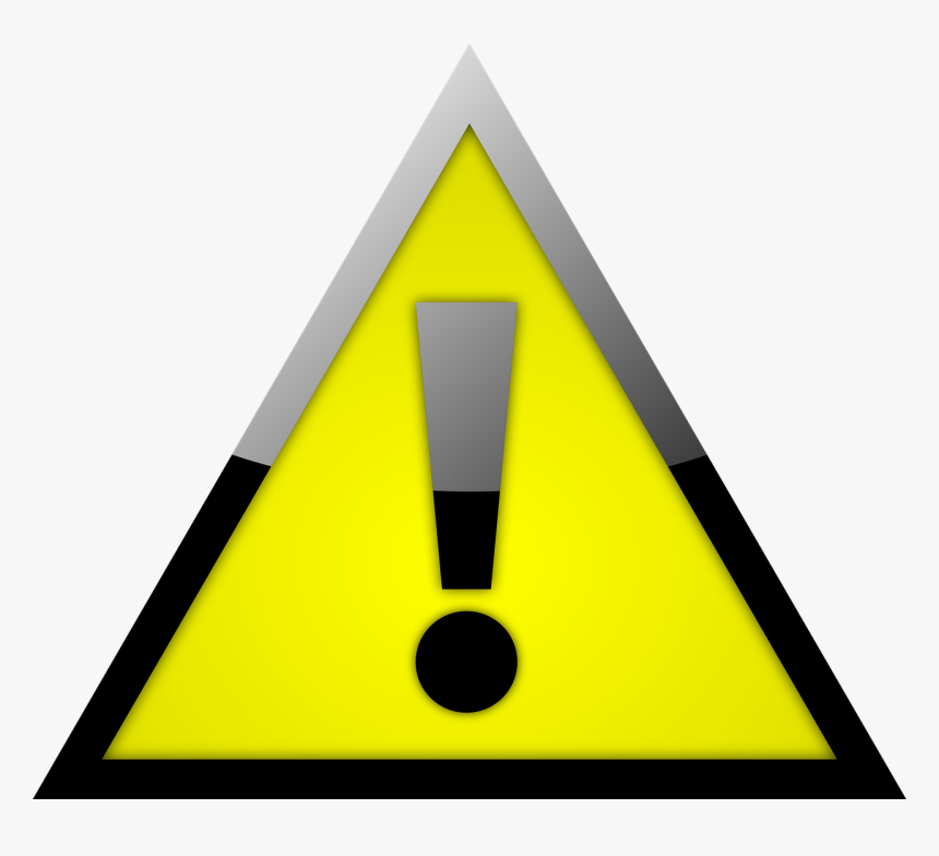 Yellow And Black Warning Sign, HD Png Download, Free Download