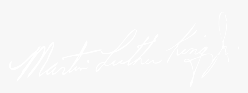 Dr Martin Luther King Jr Signature - Johns Hopkins White Logo, HD Png Download, Free Download