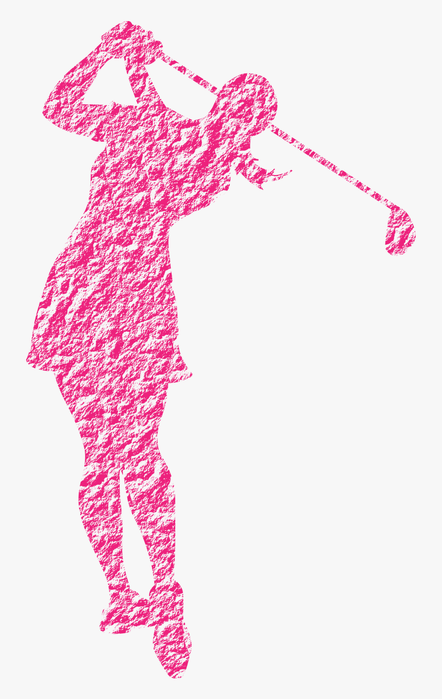 Female Golfer Silhouette Clip Art