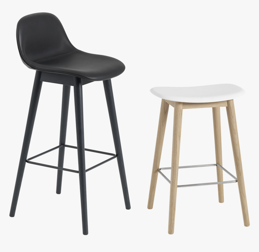 Fiber Bar Stool Wood Master Fiber Bar Stool Wood Base - Muuto Fiber Bar Stool, HD Png Download, Free Download