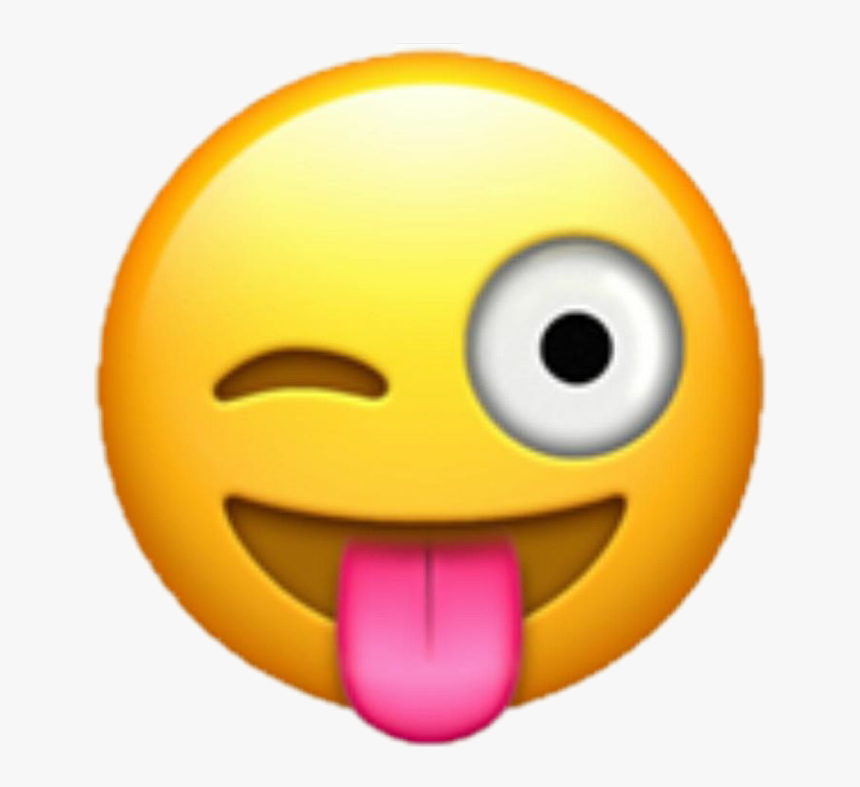 Emoji Smiley Wink Emoticon Face - Emoji 😜, HD Png Download, Free Download