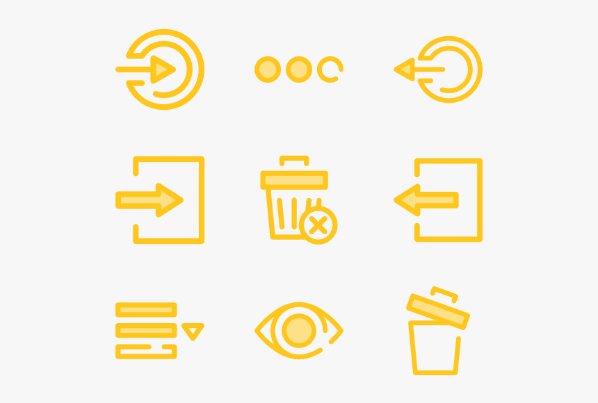 Essential Set - Icon Png Yellow, Transparent Png, Free Download