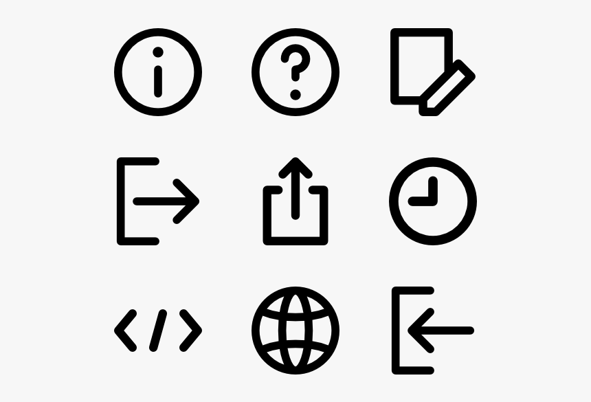 Web Interface Icons - Care Instruction Symbols Png, Transparent Png, Free Download