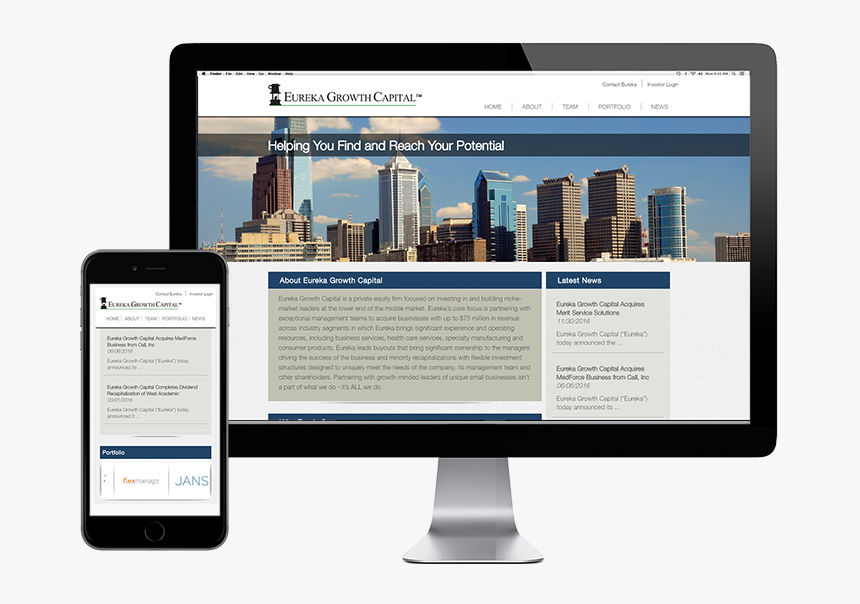 Eureka Website Design Eureka Growth Capital Effectiv - Philadelphia, HD Png Download, Free Download