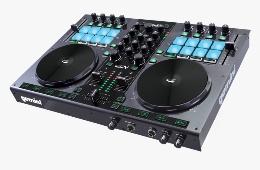 2-channel Dj Controller - Gemini G2v, HD Png Download, Free Download