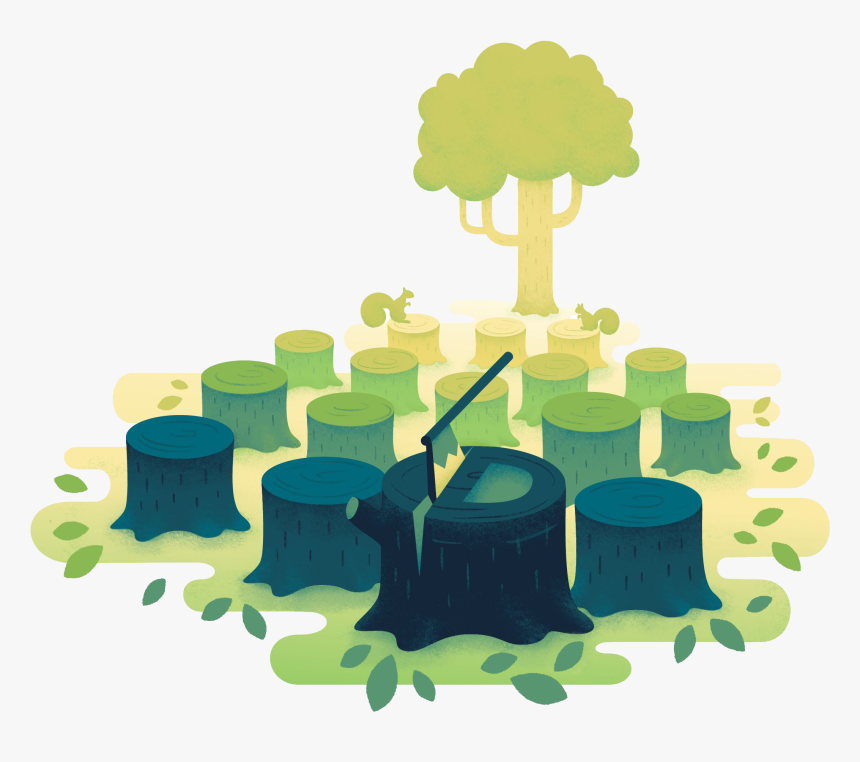 Illustration Png Download Transparent Deforestation Png Png Download Kindpng